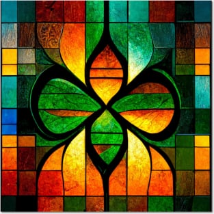 Celtic Cross Stained Glass Posters and Art